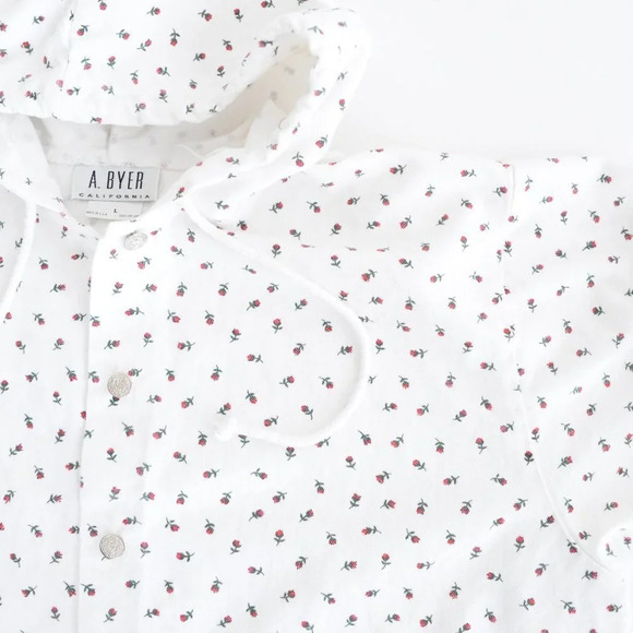 Floral White Bomber Jacket - Picture 11 of 13